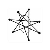 Moderne atomare Weihnachtszeit-Sternexplosion MCM Gummistempel (Prägung)