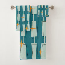 Moderne Atomblöcke Aquamarin, Aqua