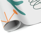 Moderne Atombombe des Mittelalters Geschenkpapier (Rolleneckpunkt)