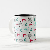 Moderne Atombombe des Mittelalters Zweifarbige Tasse (Vorderseite Links)