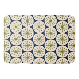 Moderne Atomdots-Retro-Muster Mitte des Jahrhunder Badematte