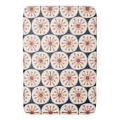 Moderne Atomdots-Retro-Muster Mitte des Jahrhunder Badematte (Vorderseite Vertikal)