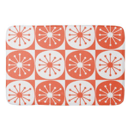 Moderne Atomdots-Retro-Muster Mitte des Jahrhunder Badematte