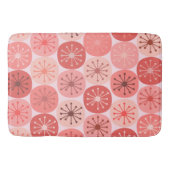 Moderne Atomdots-Retro-Muster Mitte des Jahrhunder Badematte (Vorderseite)