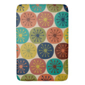 Moderne Atomdots-Retro-Muster Mitte des Jahrhunder Badematte (Vorderseite Vertikal)