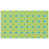 Moderne Atomdots Türkis und Limon Tischdecke (Vorderseite (Horizontal))