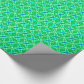 Moderne Atomdrucke Mitte des Jahrhunderts - Jade G Geschenkpapier (Ecke)