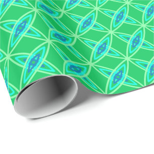 Moderne Atomdrucke Mitte des Jahrhunderts - Jade G Geschenkpapier