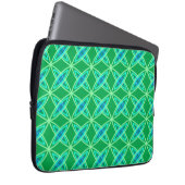 Moderne Atomdrucke Mitte des Jahrhunderts - Jade G Laptopschutzhülle (Vorne Rechts)