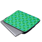 Moderne Atomdrucke Mitte des Jahrhunderts - Jade G Laptopschutzhülle (Vorne Knopf)