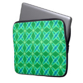 Moderne Atomdrucke Mitte des Jahrhunderts - Jade G Laptopschutzhülle (Vorderseite Links)