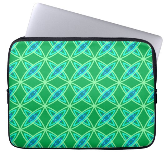 Moderne Atomdrucke Mitte des Jahrhunderts - Jade G Laptopschutzhülle (Vorderseite)