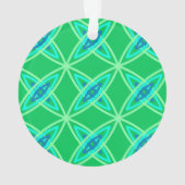 Moderne Atomdrucke Mitte des Jahrhunderts - Jade G Ornament (Rückseite)