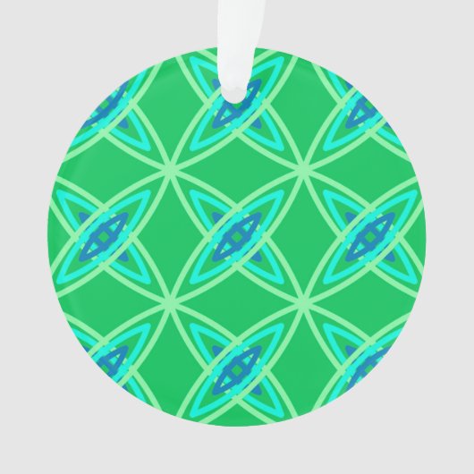 Moderne Atomdrucke Mitte des Jahrhunderts - Jade G Ornament (Vorderseite)