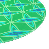 Moderne Atomdrucke Mitte des Jahrhunderts - Jade G Schneidebrett (Ecke)