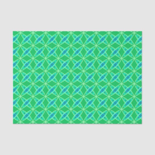 Moderne Atomdrucke Mitte des Jahrhunderts - Jade G Seidenpapier (Vorderseite)
