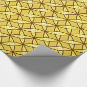 Moderne Atomdrucke Mitte des Jahrhunderts - Mustar Geschenkpapier (Ecke)