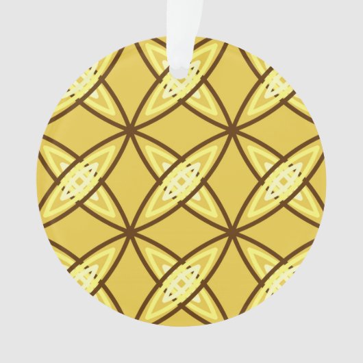 Moderne Atomdrucke Mitte des Jahrhunderts - Mustar Ornament (Vorderseite)
