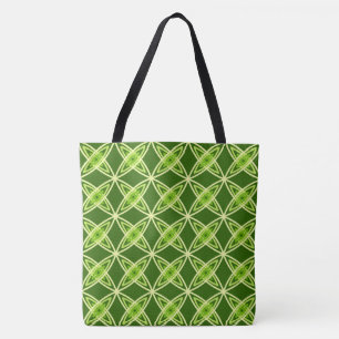 Moderne Atomdrucke Mitte des Jahrhunderts - Oliven Tasche
