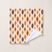 Moderne Atomformen aus dem Mittelalter, erdige Tön Badhandtuch Set (Waschlappen)