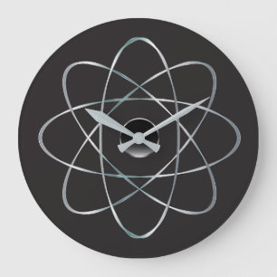 Moderne Atomic Nucleus Mod Große Wanduhr