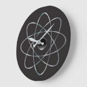 Moderne Atomic Nucleus-Mod Mitte des Jahrhunderts Große Wanduhr (Winkel)