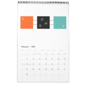 Moderne Atomkunst des Mittelalters Kalender (Feb 2027)