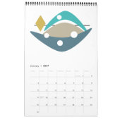 Moderne Atomkunst des Mittelalters Kalender (Jan 2027)