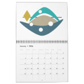 Moderne Atomkunst des Mittelalters Kalender (Jan 2026)