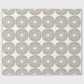 Moderne Atompunkte des Mittelalters im Winter grau Geschenkpapier (Flach)