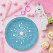 Moderne Atomsputnik-Snowflake-MOD im Mittelalter Pappteller (Party)