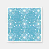 Moderne Atomsputnik-Snowflake-MOD Mitte des Jahrhu Serviette (Vorderseite)