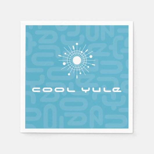 Moderne Atomsputnik-Snowflake-MOD Mitte des Jahrhu Serviette (Vorderseite)