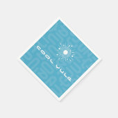 Moderne Atomsputnik-Snowflake-MOD Mitte des Jahrhu Serviette (Ecke)