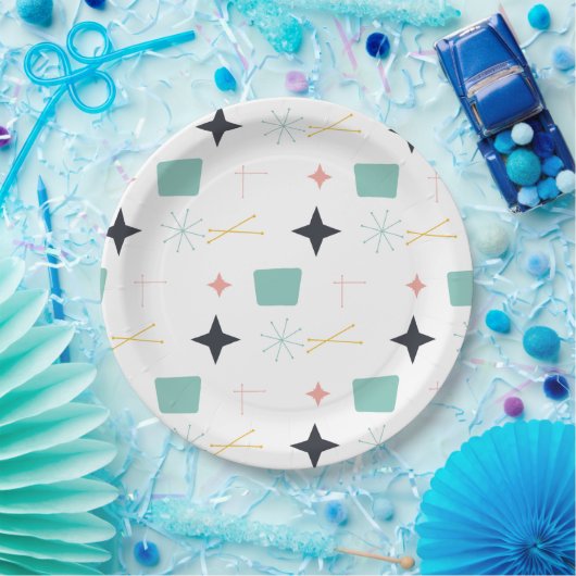 Moderne Atomstars des Mittelalters Pappteller (Party)