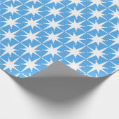 Moderne Atomstars Mitte des Jahrhunderts Festivals Geschenkpapier (Ecke)