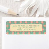 Moderne Atomstars Mitte des Jahrhunderts Retro Pin (Insitu)