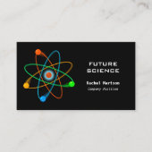 Moderne Atomstruktur der Wissenschaft Visitenkarte (Vorderseite)