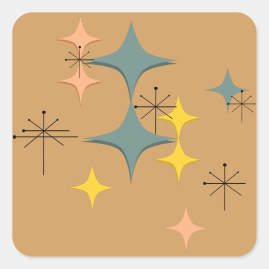 Moderne Atomwaffen des Mittelalters - kundenspezif Quadratischer Aufkleber (Vorderseite)