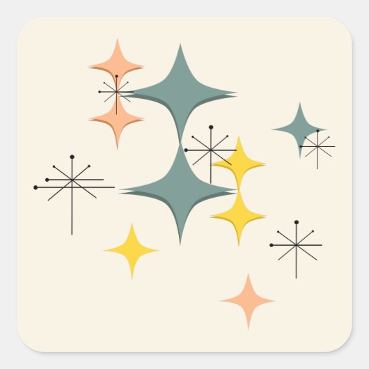 Moderne Atomwaffen des Mittelalters - kundenspezif Quadratischer Aufkleber (Vorderseite)