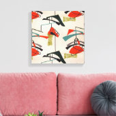 Moderne Atomwerkstoffe aus der Mitte des Jahrhunde Leinwanddruck (Insitu (Wohnzimmer))