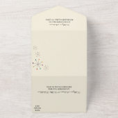 Moderne Atomzeitalterung im Retrostil des Mittelja All In One Einladung (Außenbereich)