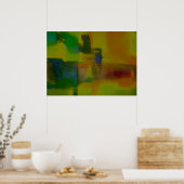 Moderne attraktive Abstrakte Kunstdruckerei Poster (Küche)