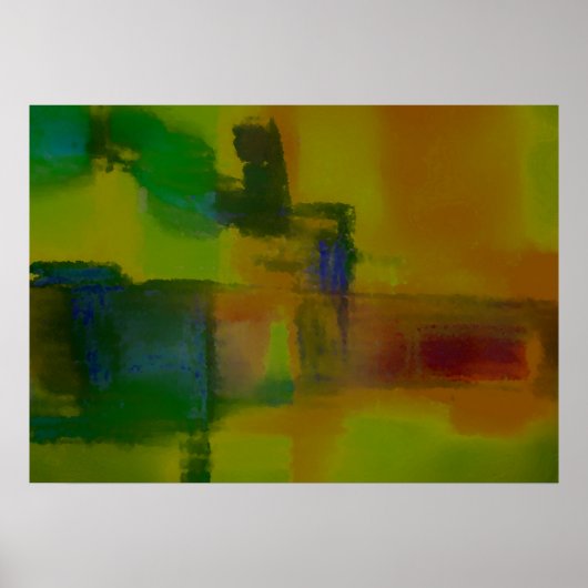 Moderne attraktive Abstrakte Kunstdruckerei Poster (Vorne)