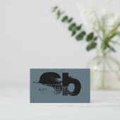 Moderne attraktive Monogram Standard Business Card Visitenkarte (Stehend Vorderseite)