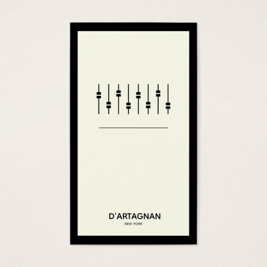 Moderne Audio Business Card (Vorderseite)