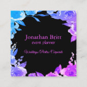 Moderne, auffällige Visitenkarte für den Blumenpla (Vorderseite)