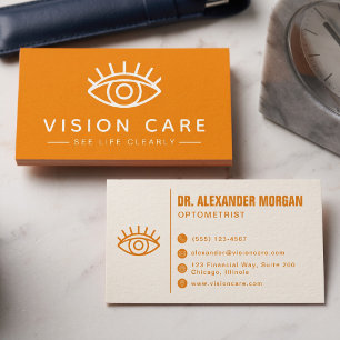 Moderne Augenarzt-Praxis für Optometrie und Sehhil Visitenkarte