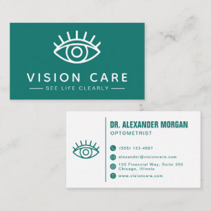 Moderne Augenarzt-Praxis für Optometristen und Aug Visitenkarte