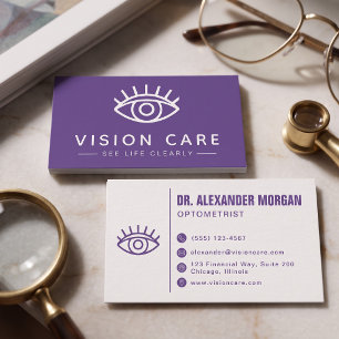 Moderne Augenarzt Rein Optometrist Sehhilfe Visitenkarte